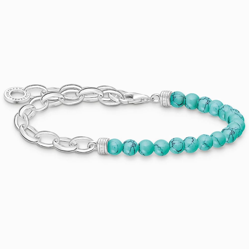 Thomas Sabo láncos türkiz karkötő - A2098-404-17-L17