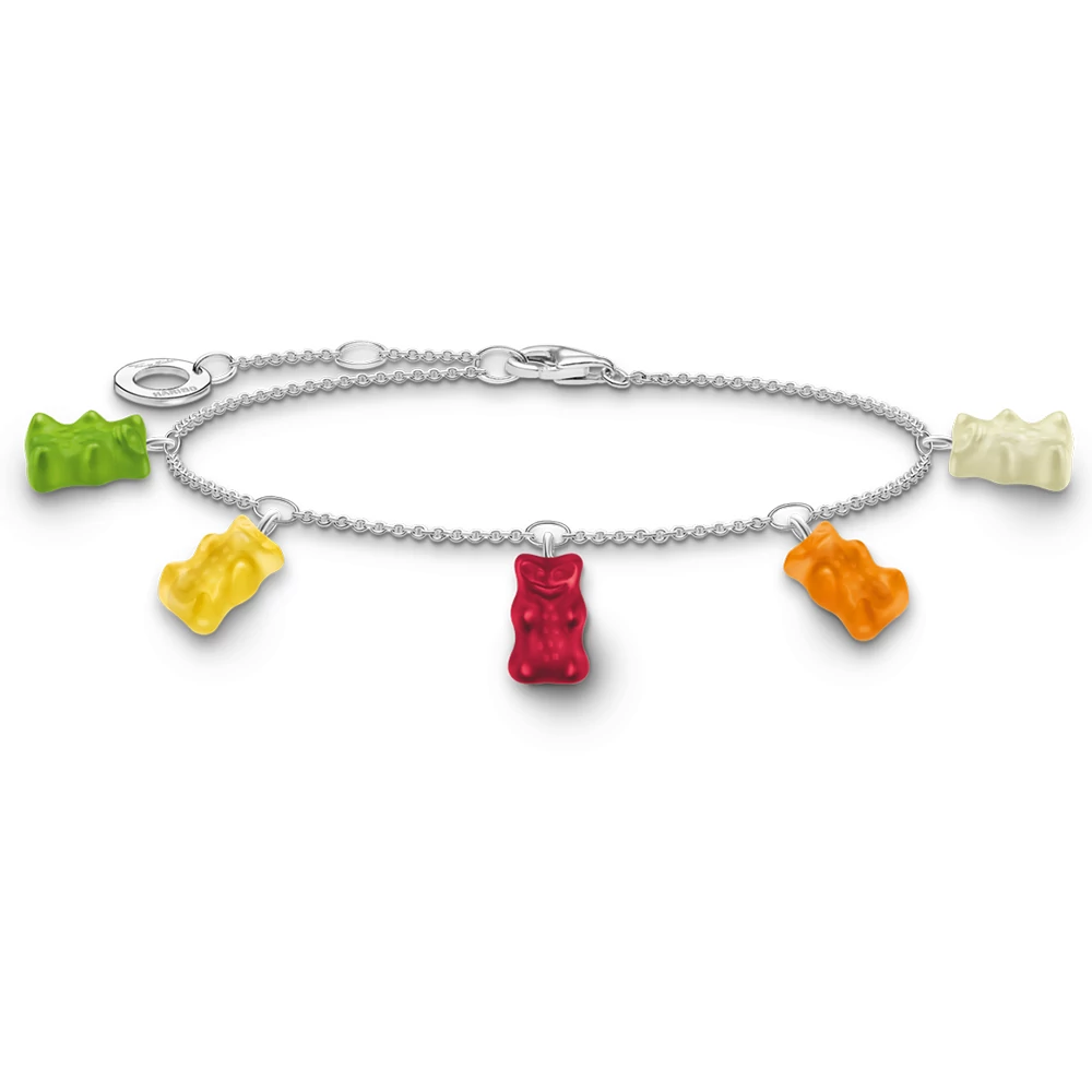 Thomas Sabo x HARIBO többszínű gumimaci ezüst karkötő - A2152-017-7-L19V