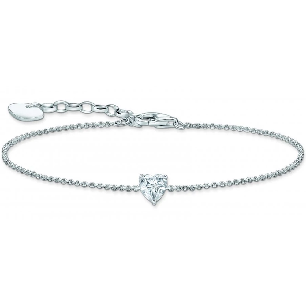 Thomas Sabo ezüst karlánc szív cirkónia kővel - A2157-051-14-L19V
