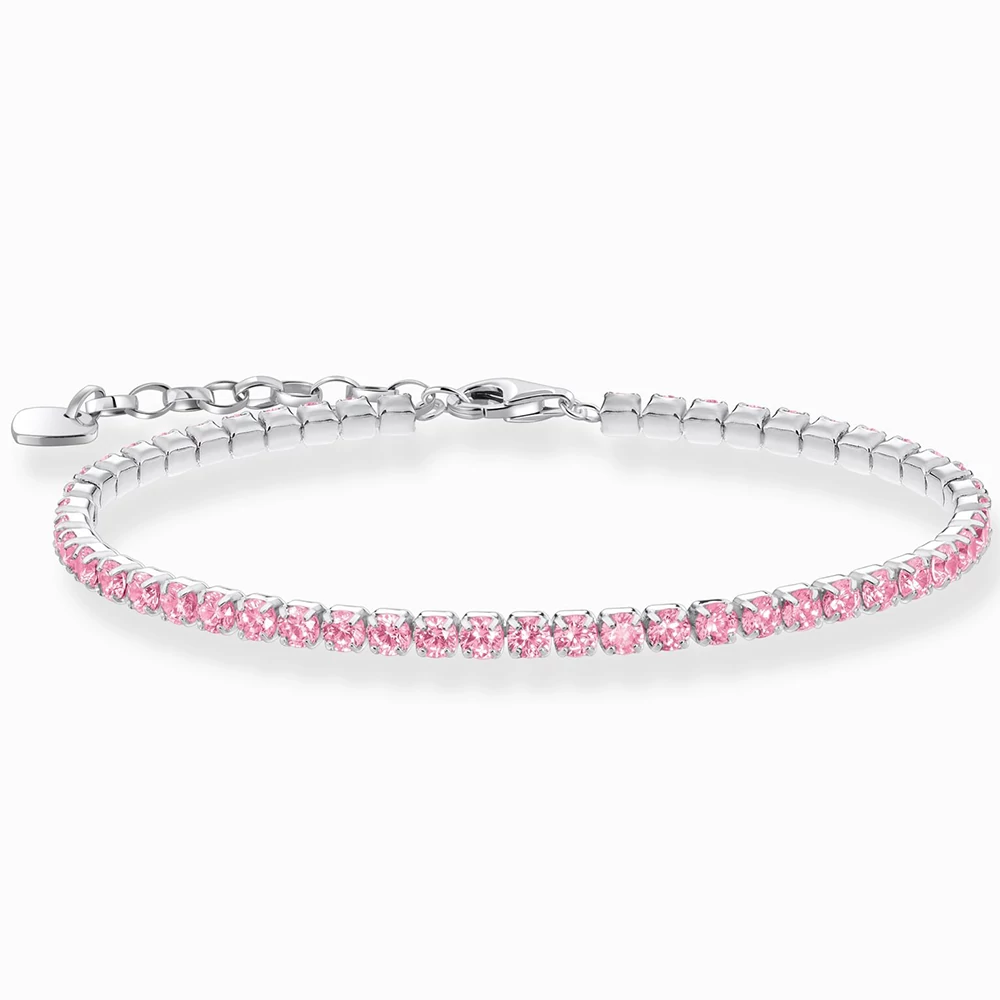 Thomas Sabo teniszkarkötő rózsaszín cirkóniával - A2167-051-9-L19V