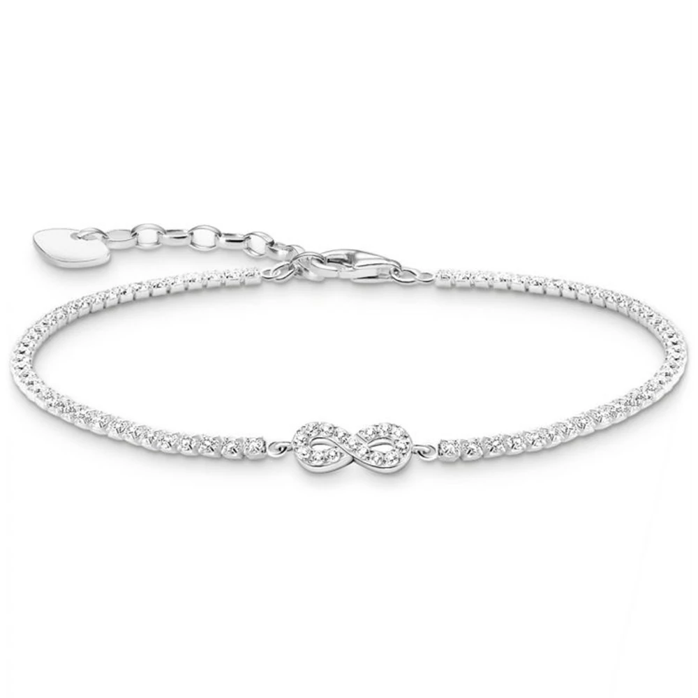 Thomas Sabo ezüst tenisz karkötő végtelen jel medállal  - A2176-051-14-L19V
