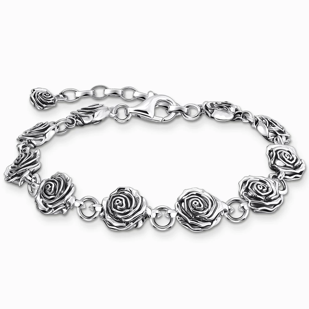Thomas Sabo ezüst rózsák unisex karkötő - A2197-637-21-L19V