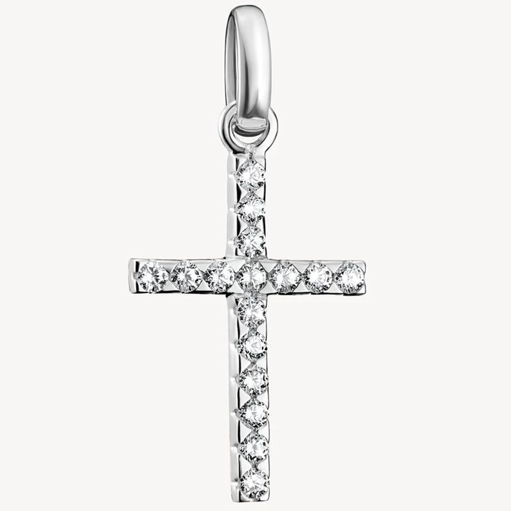 Thomas Sabo Connect cirkónia köves ezüst kereszt charm - CC1203-051-14
