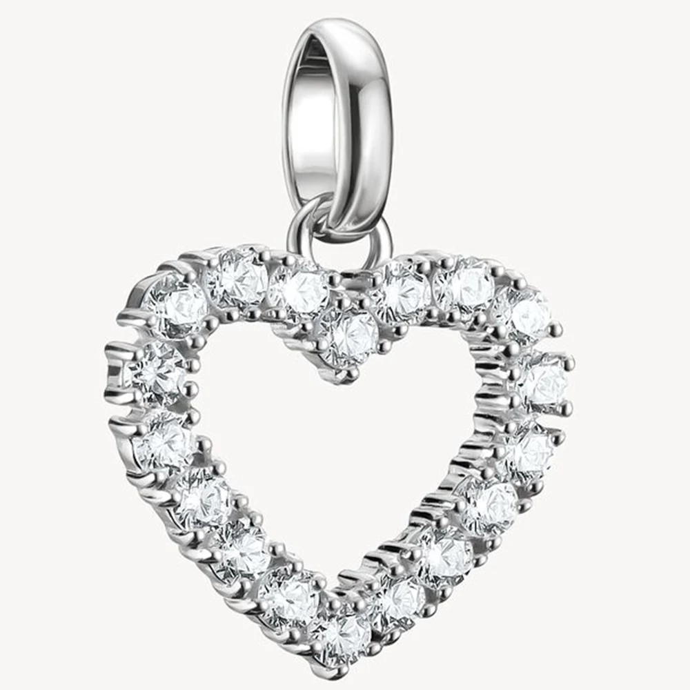 Thomas Sabo Connect ezüst cirkónia köves szív charm - CC1237-051-14