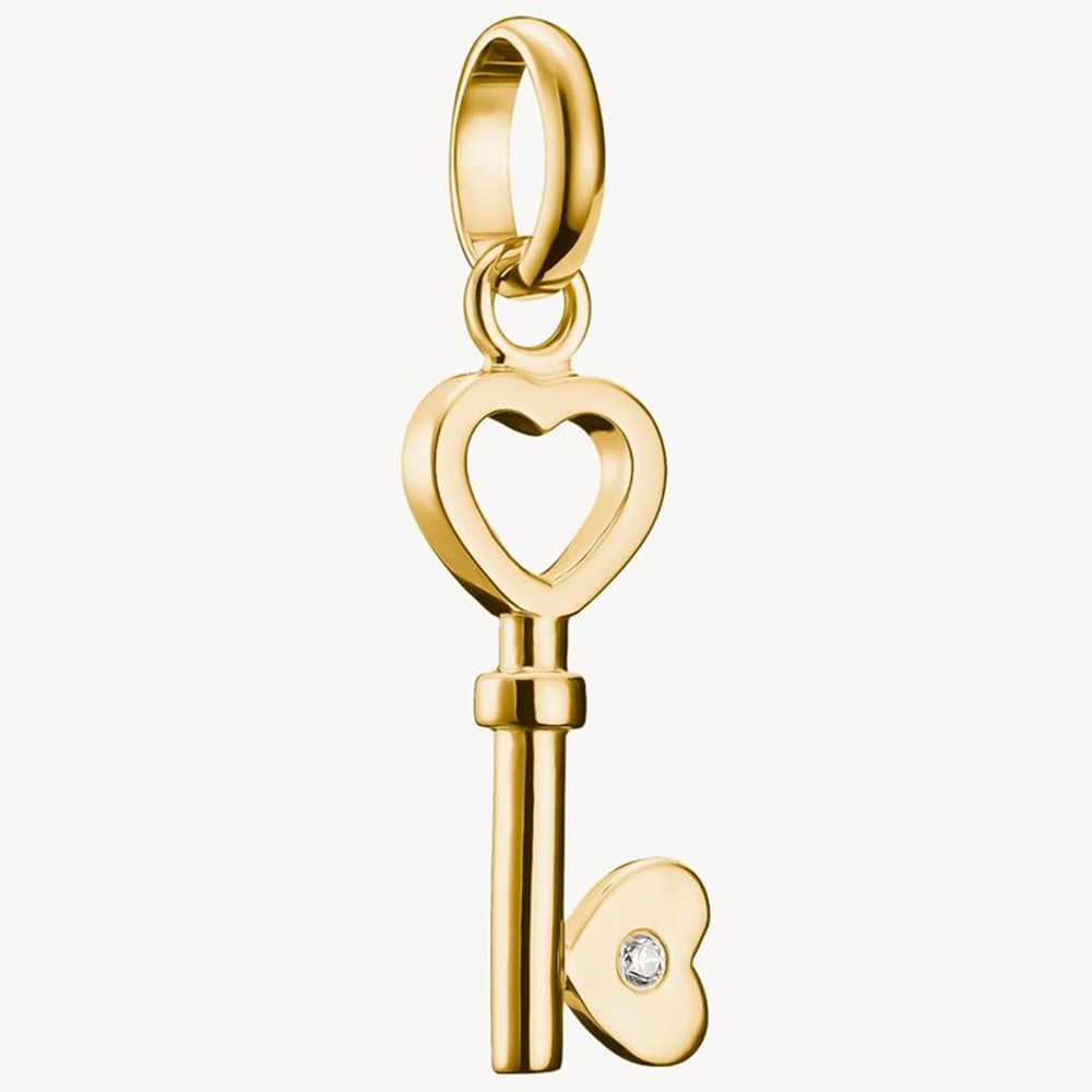 Thomas Sabo Connect cirkónia köves sárga arany kulcs charm - CC1241-414-14