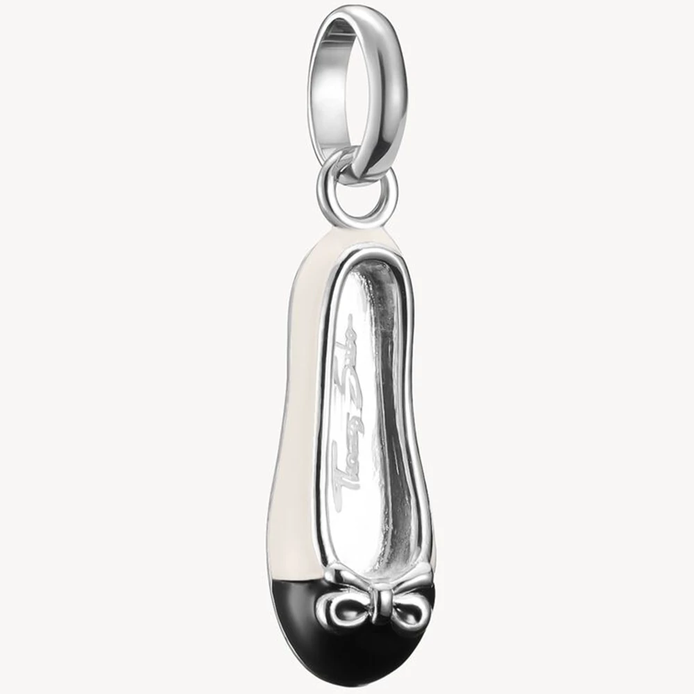 Thomas Sabo Connect ezüst fehér balerina cipő charm - CC1245-007-14