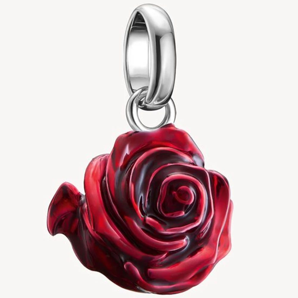 Thomas Sabo Connect piros rózsa charm - CC1263-007-10