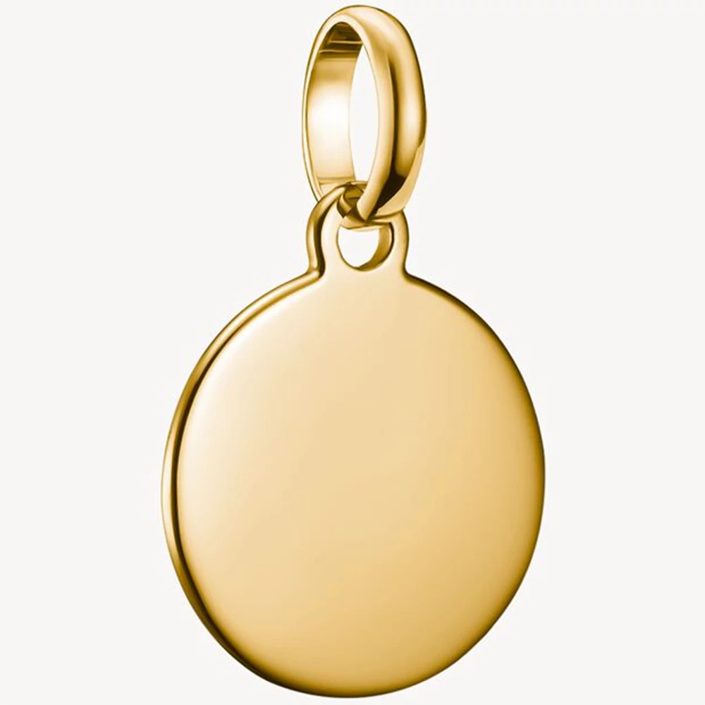 Thomas Sabo Connect gravírozható, kör alakú sárga arany charm - CC1271-413-39