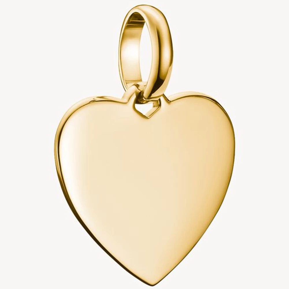 Thomas Sabo Connect gravírozható, szív alakú sárga arany charm - CC1272-413-39