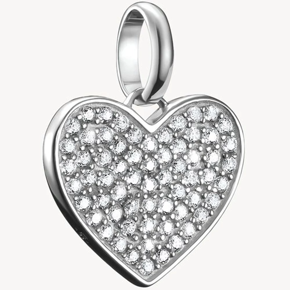 Thomas Sabo Connect cirkónia köves ezüst szív charm - CC1277-051-14