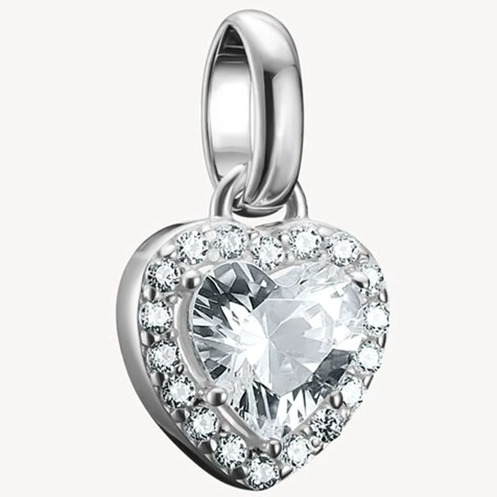 Thomas Sabo Connect cirkónia köves ezüst szív charm - CC1278-051-14