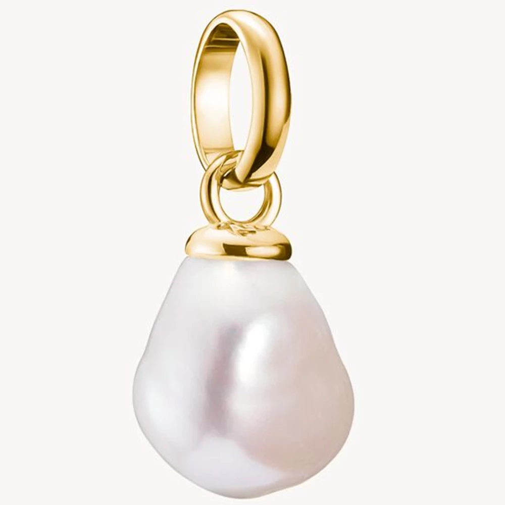 Thomas Sabo Connect édesvízi gyöngy sárga arany charm - CC1282-430-14