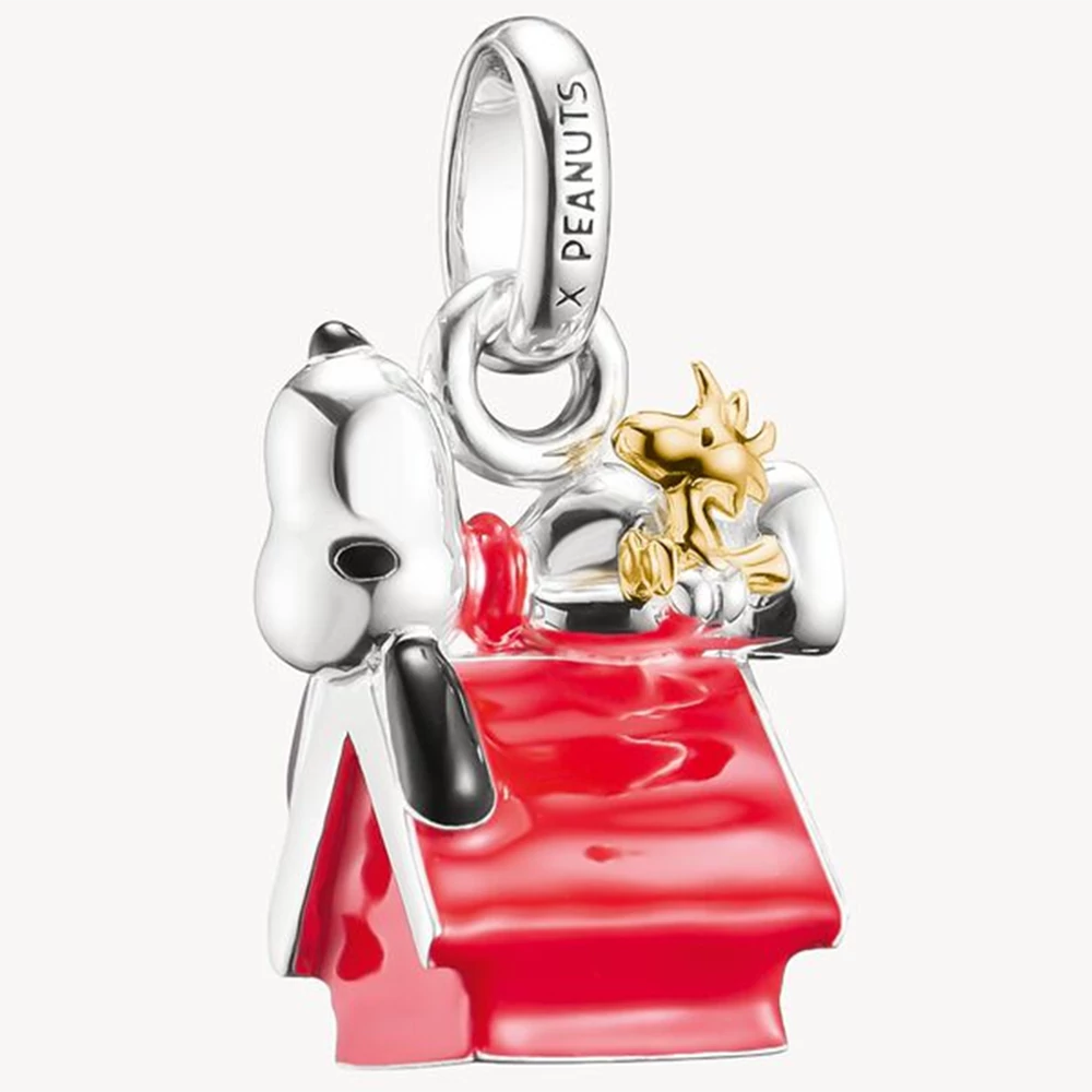 Thomas Sabo Snoopy és Woodstock kutyaháza PEANUTS Connect charm - CC1305-427-10