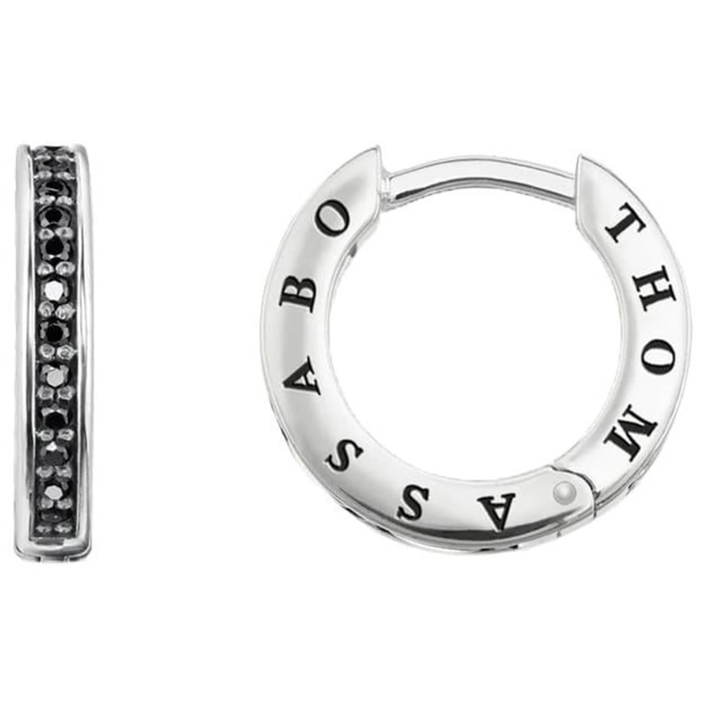 Thomas Sabo fekete köves karika fülbevaló - CR603-643-11