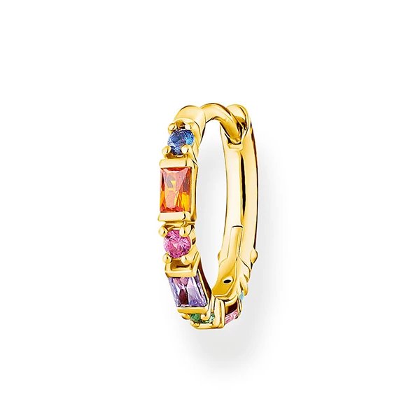 Thomas Sabo sárga arany multicolor fél pár fülbevaló - CR666-488-7