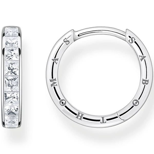 Thomas Sabo pavé fehér köves fülbevaló - CR668-051-14