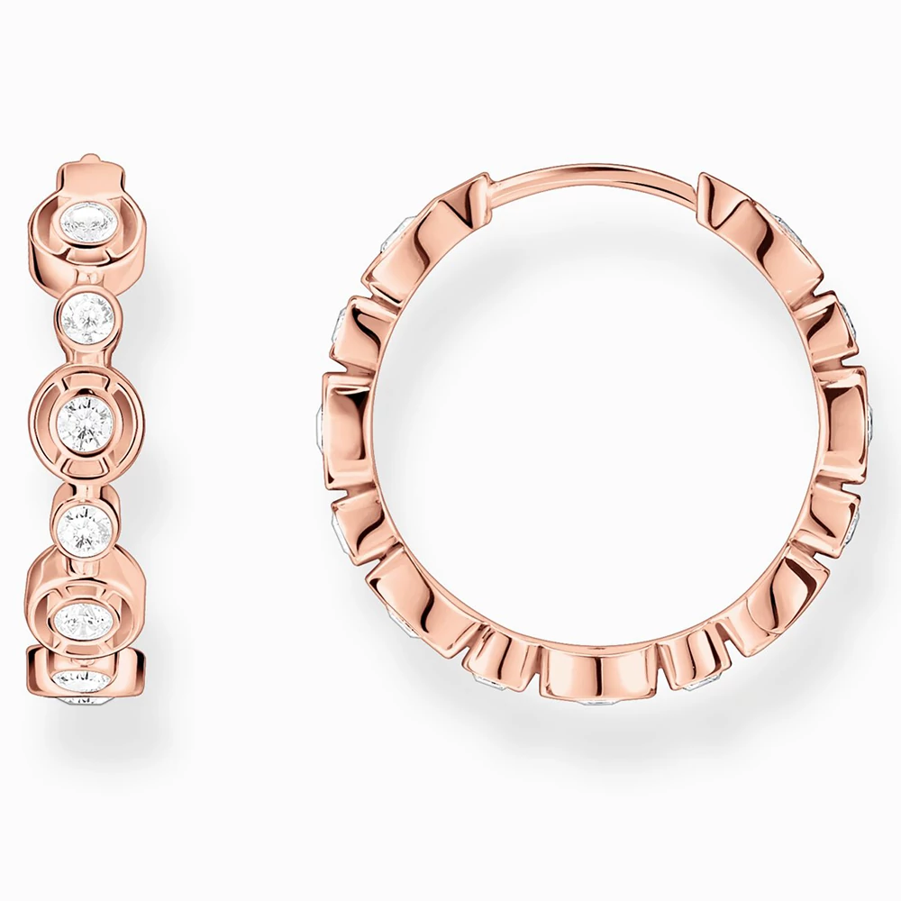 Thomas Sabo rozé arany karika fülbevaló - CR714-416-14