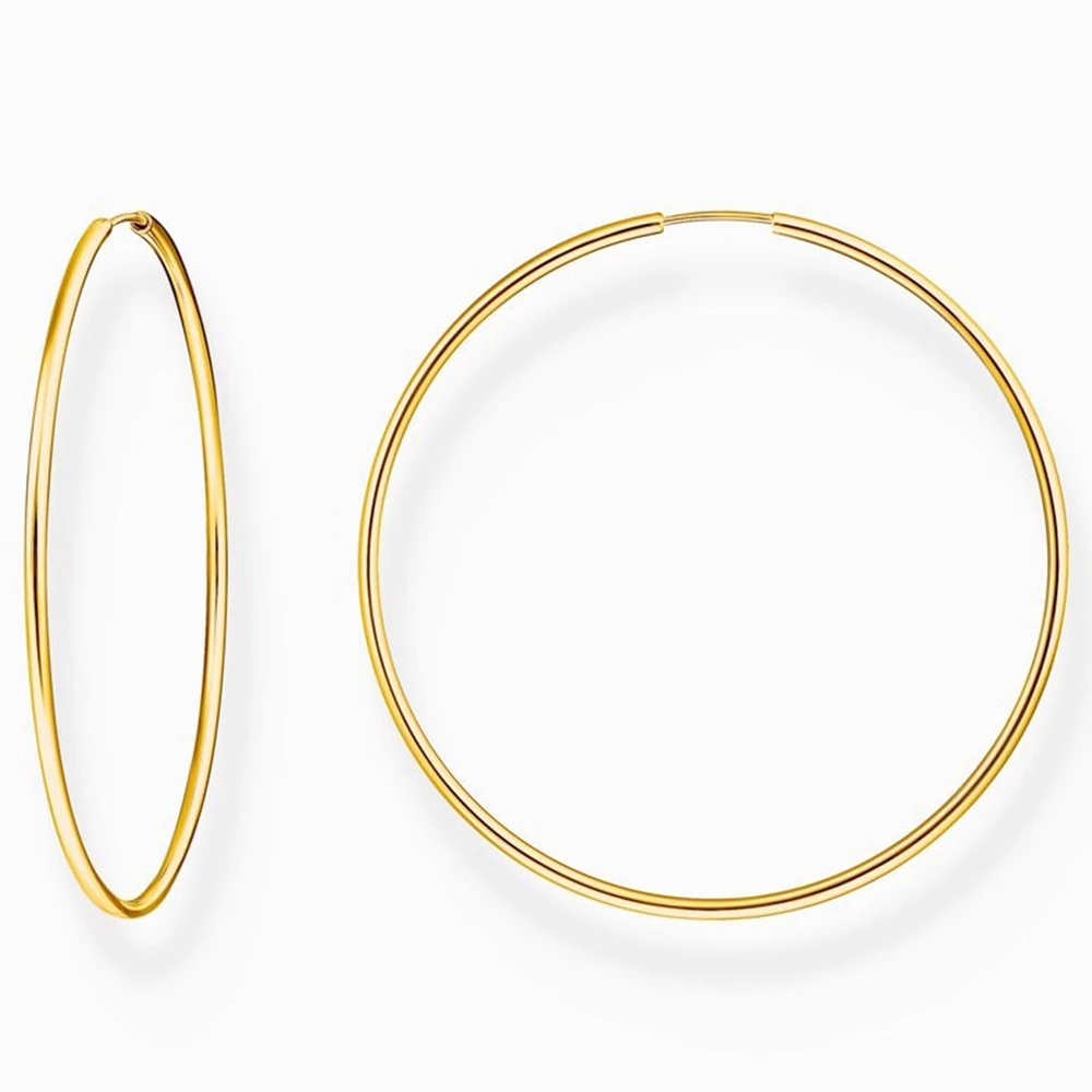 Thomas Sabo aranyozott karika fülbevaló 60 mm - CR729-413-39