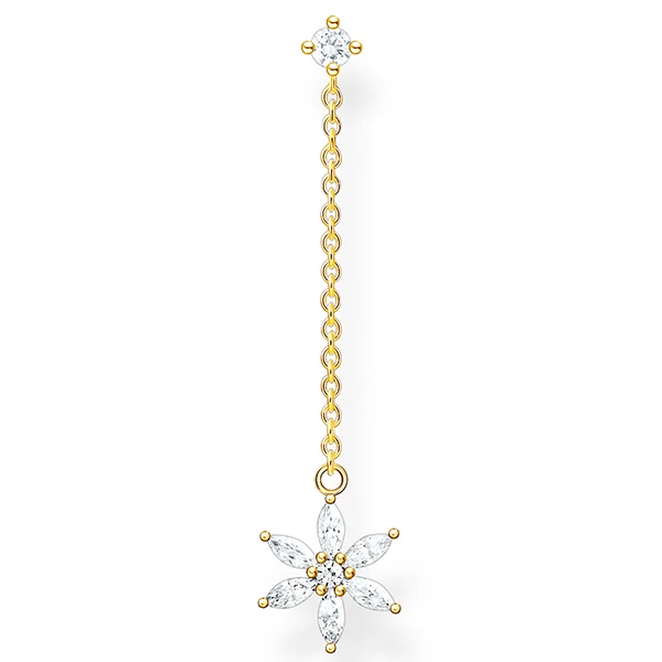 Thomas Sabo sárga arany virág fél pár fülbevaló - H2198-414-14