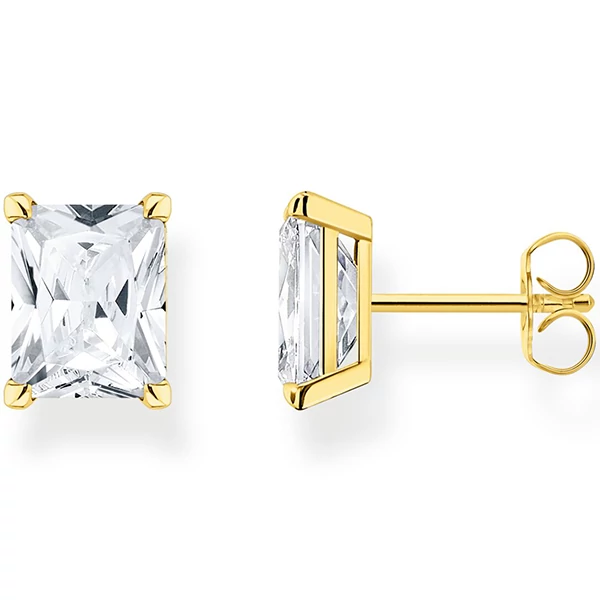 Thomas Sabo fülbevaló fehér kővel - H2201-414-14