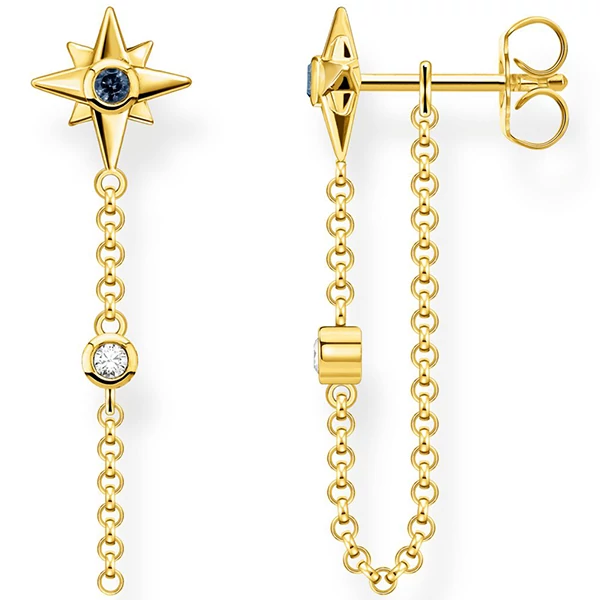 Thomas Sabo csillagos fülbevaló lánccal - H2208-971-7