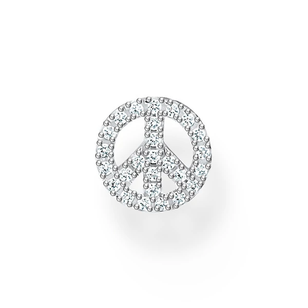 Thomas Sabo ezüst PEACE fél pár fülbevaló - H2218-051-14