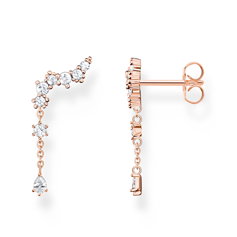 Thomas Sabo rozé jégkristály fülbevaló - H2254-416-14