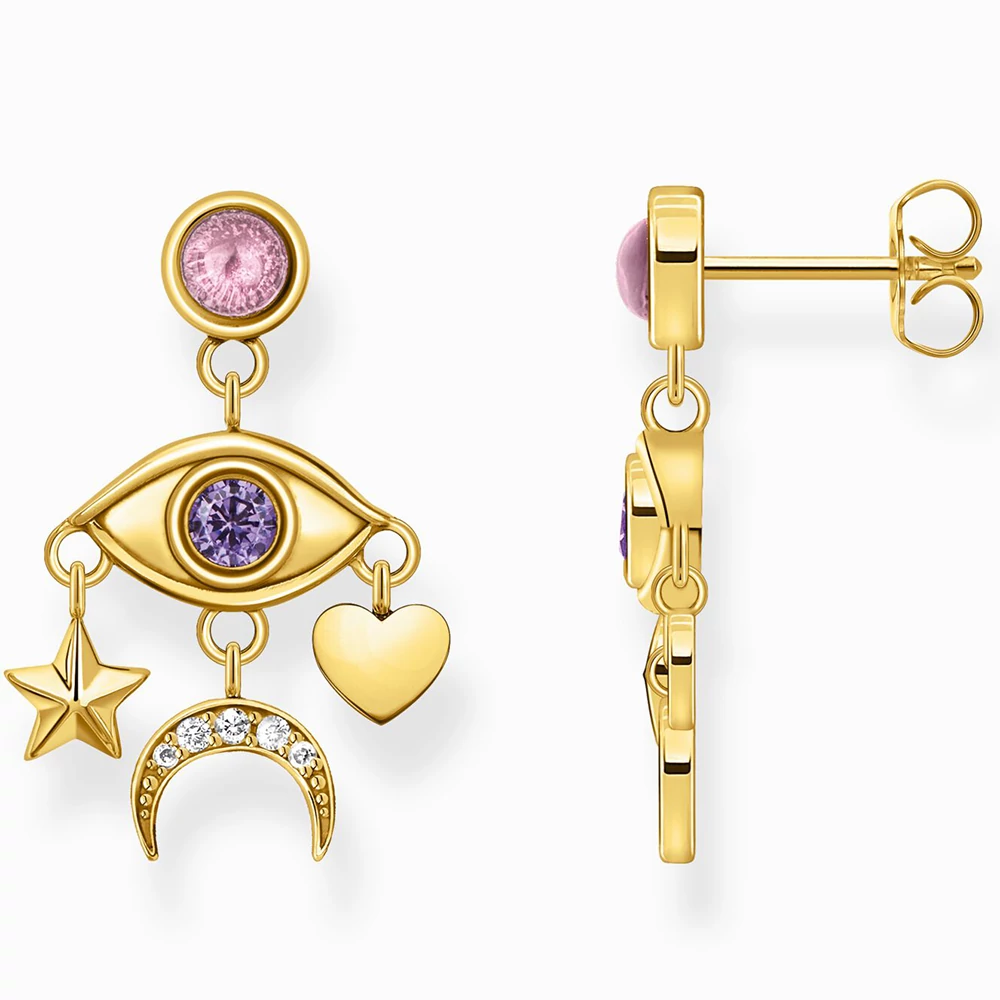 Thomas Sabo aranyozott szem függő fülbevaló - H2272-414-7