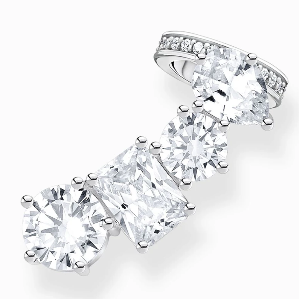 Thomas Sabo ezüst fél pár fülbevaló cirkóniával  - H2279-051-14