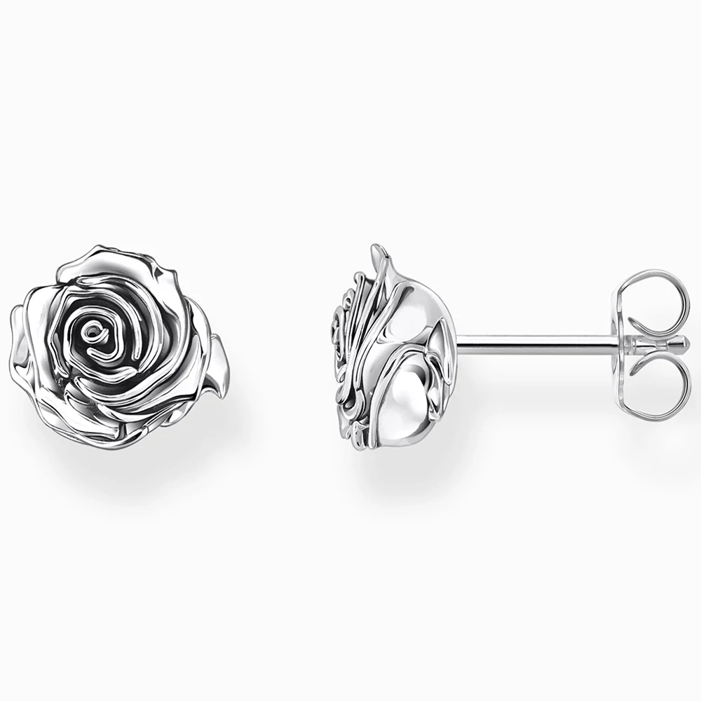 Thomas Sabo ezüst rózsa beszúrós fülbevaló - H2323-637-21