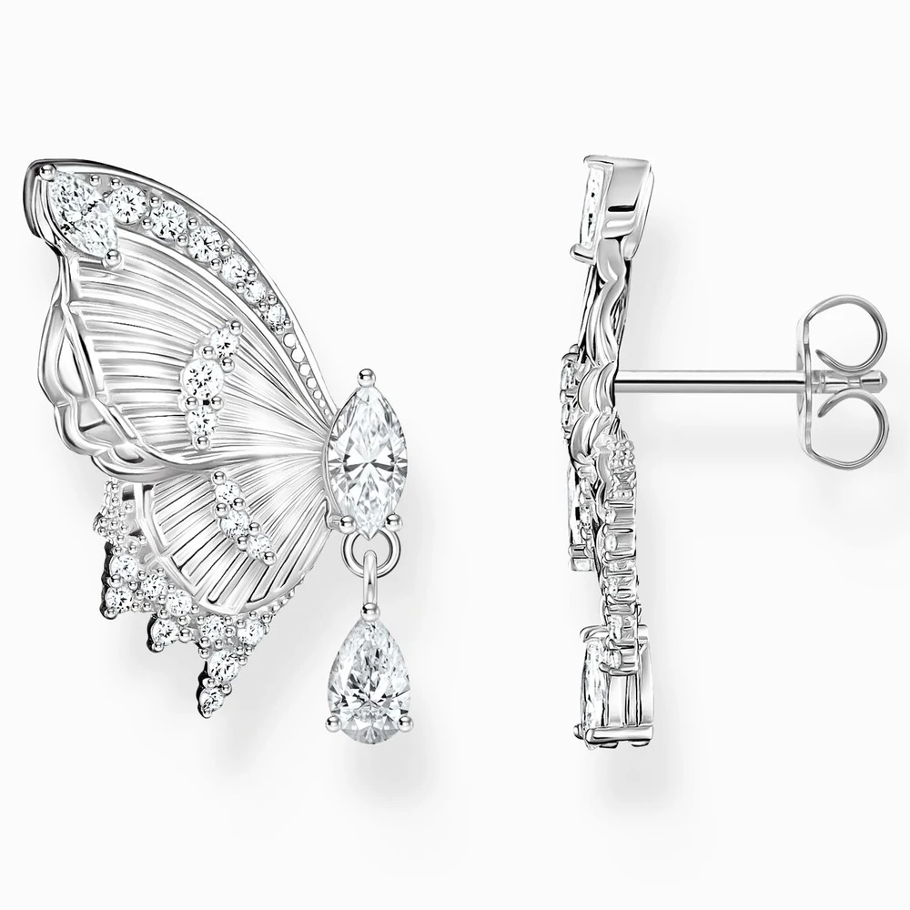 Thomas Sabo ezüst pillangószárny fülbevaló cirkóniával - H2328-051-14