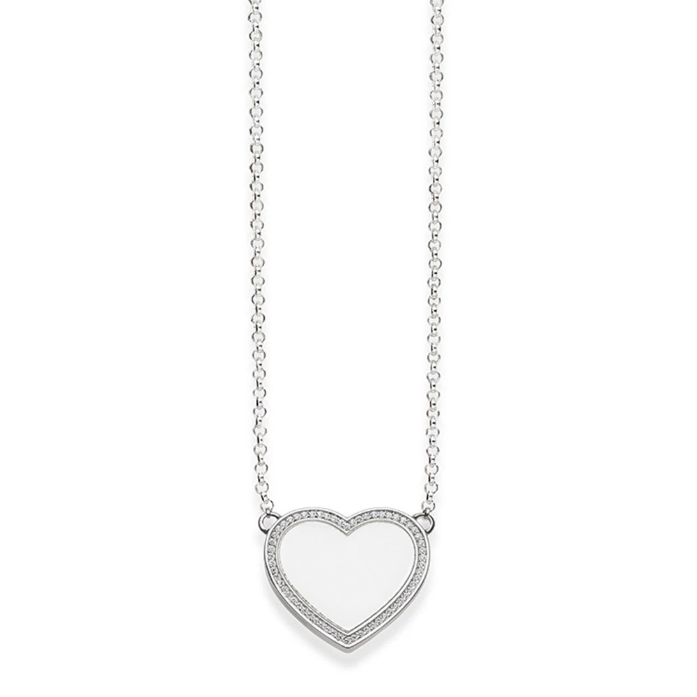 Thomas Sabo ezüst nyaklánc cirkónia szív medállal - KE1479-051-14-L42