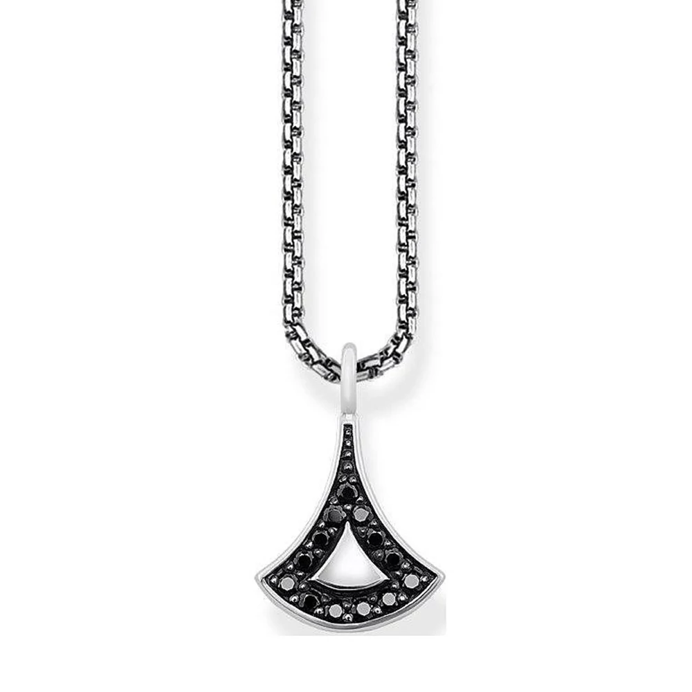 Thomas Sabo fekete köves ázsiai motívumos ezüst nyaklánc - KE1741-643-11-L45