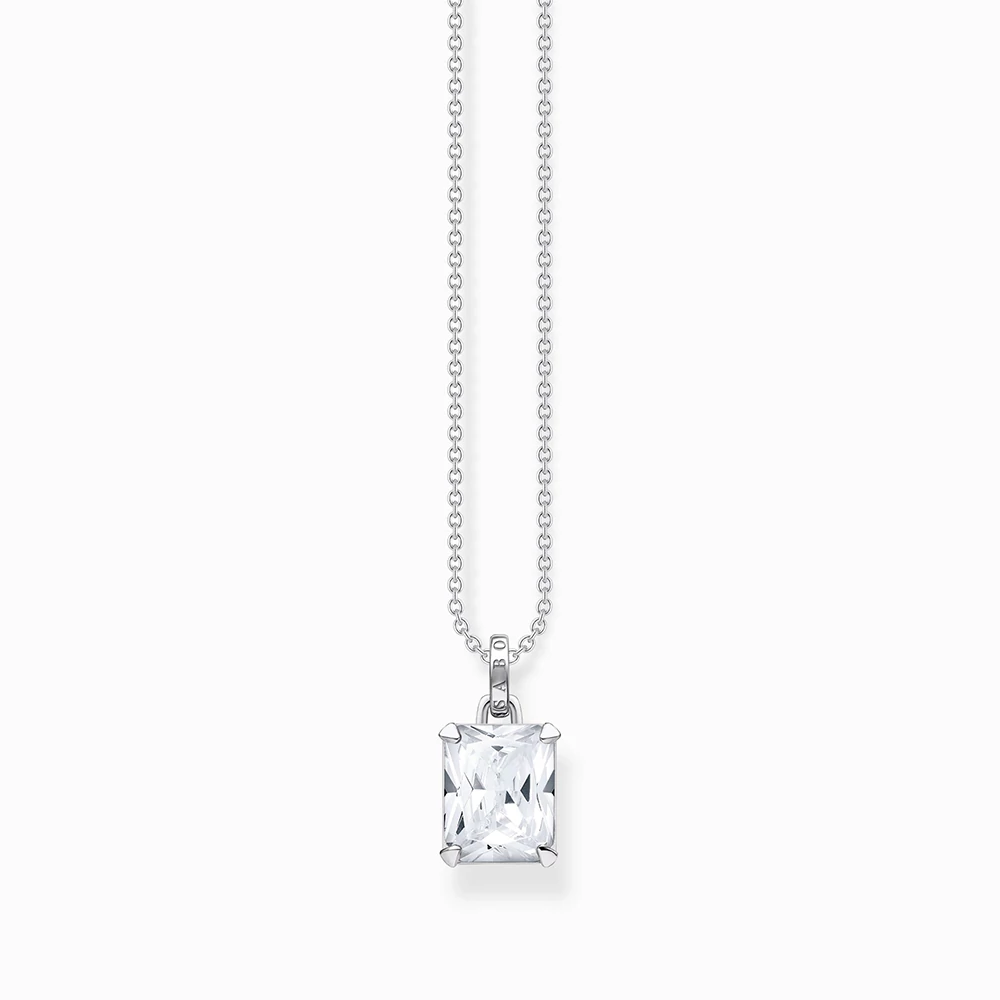 Thomas Sabo ezüst nyaklánc fehér kő medállal - KE1964-051-14-L45V