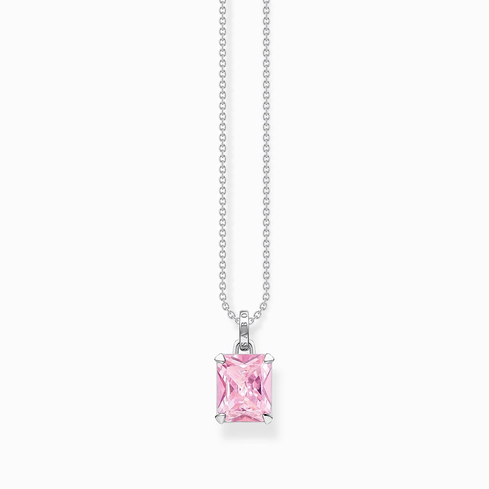 Thomas Sabo ezüst nyaklánc rózsaszín kő medállal - KE1964-051-9-L45V