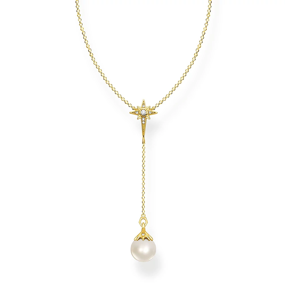 Thomas Sabo nyaklánc csillag és gyöngy medállal - KE1986-445-14-L45V