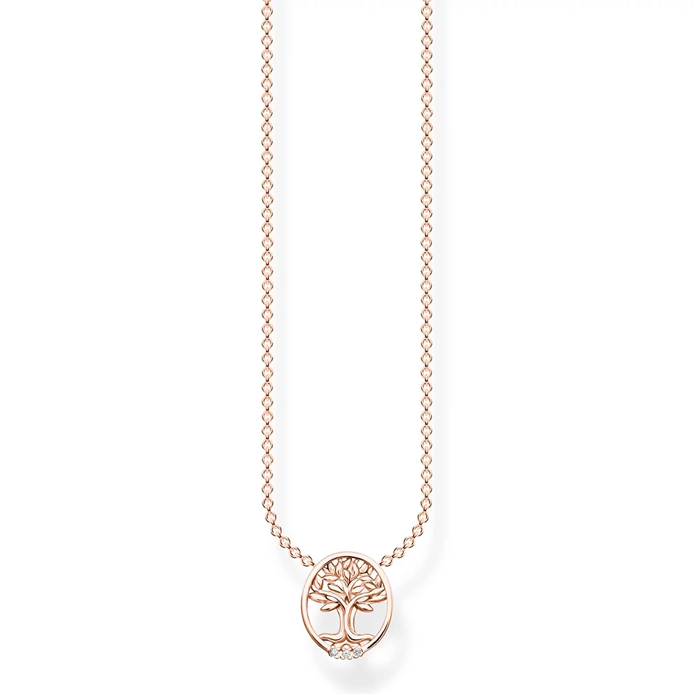 Thomas Sabo családfa medálos rozé arany nyaklánc - KE2126-416-14-L45V