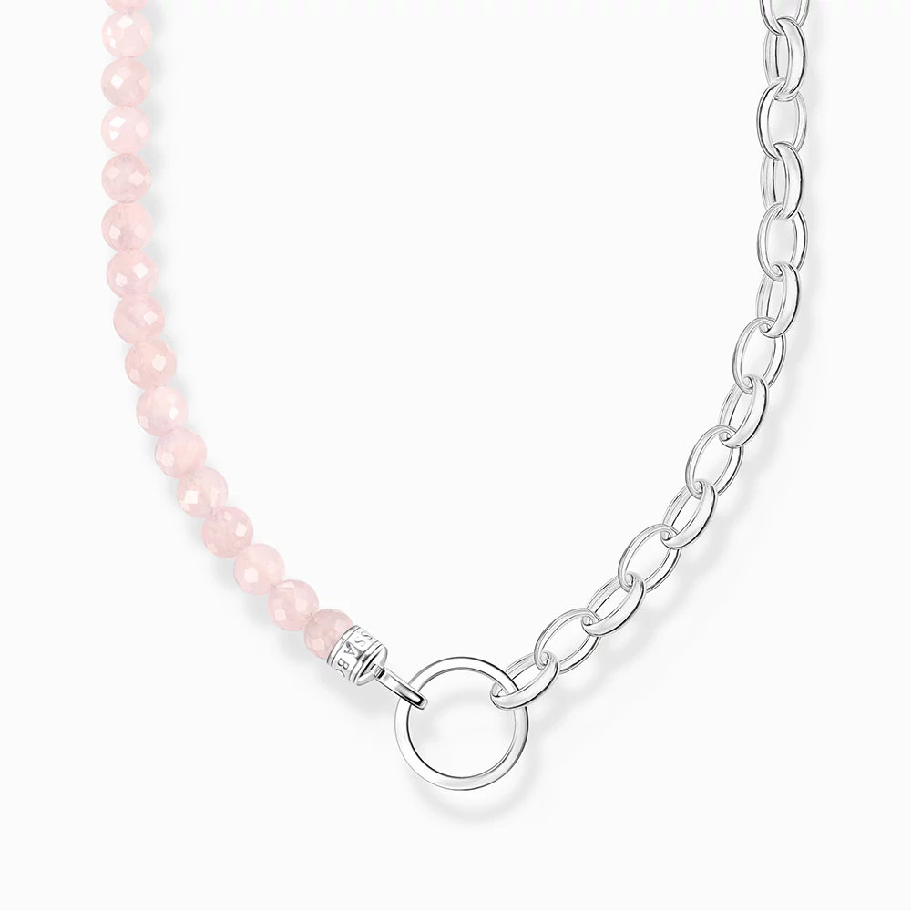 Thomas Sabo rózsaszín gyöngyös nyaklánc - KE2188-034-9-L45v