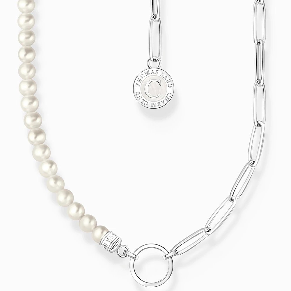 Thomas Sabo Charmista Coin tenyésztett gyöngy láncos nyaklánc - KE2189-158-14-L45V