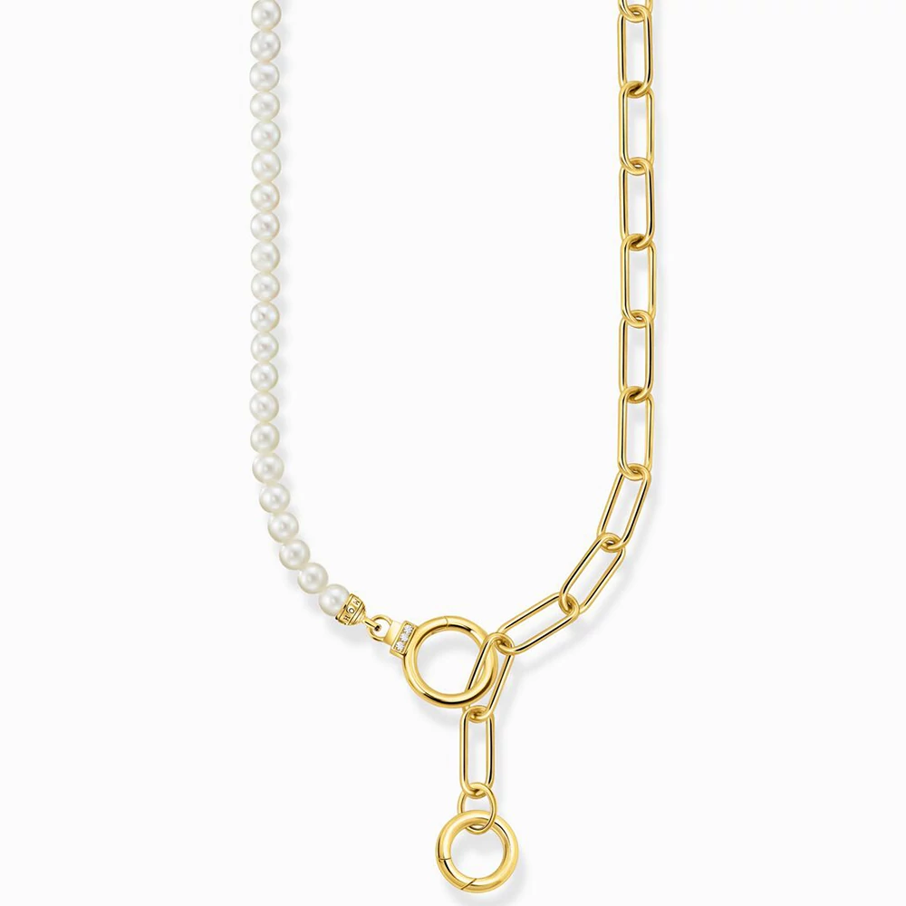 Thomas Sabo aranyozott édesvízi gyöngy nyaklánc - KE2193-445-14-L47V