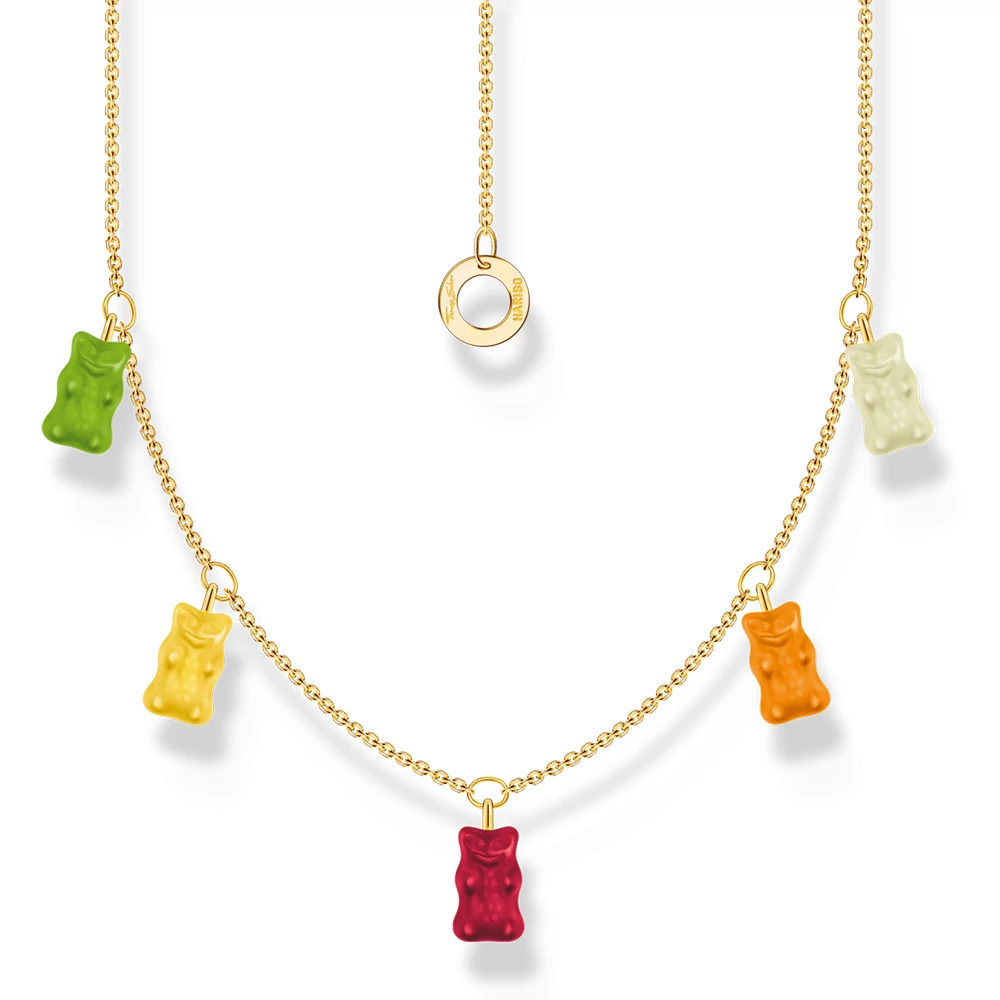 Thomas Sabo x HARIBO többszínű gumimaci arany nyaklánc - KE2205-413-7-L45V
