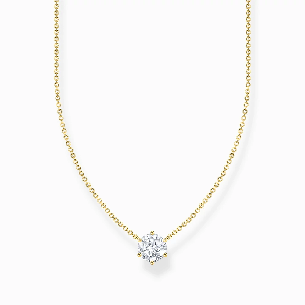 Thomas Sabo aranyozott nyaklánc cirkóniával - KE2210-414-14-L45V