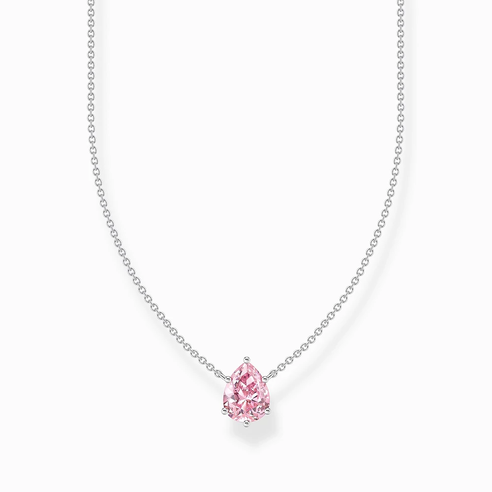 Thomas Sabo ezüst nyaklánc rózsaszín csepp cirkóniával - KE2213-051-9-L45V