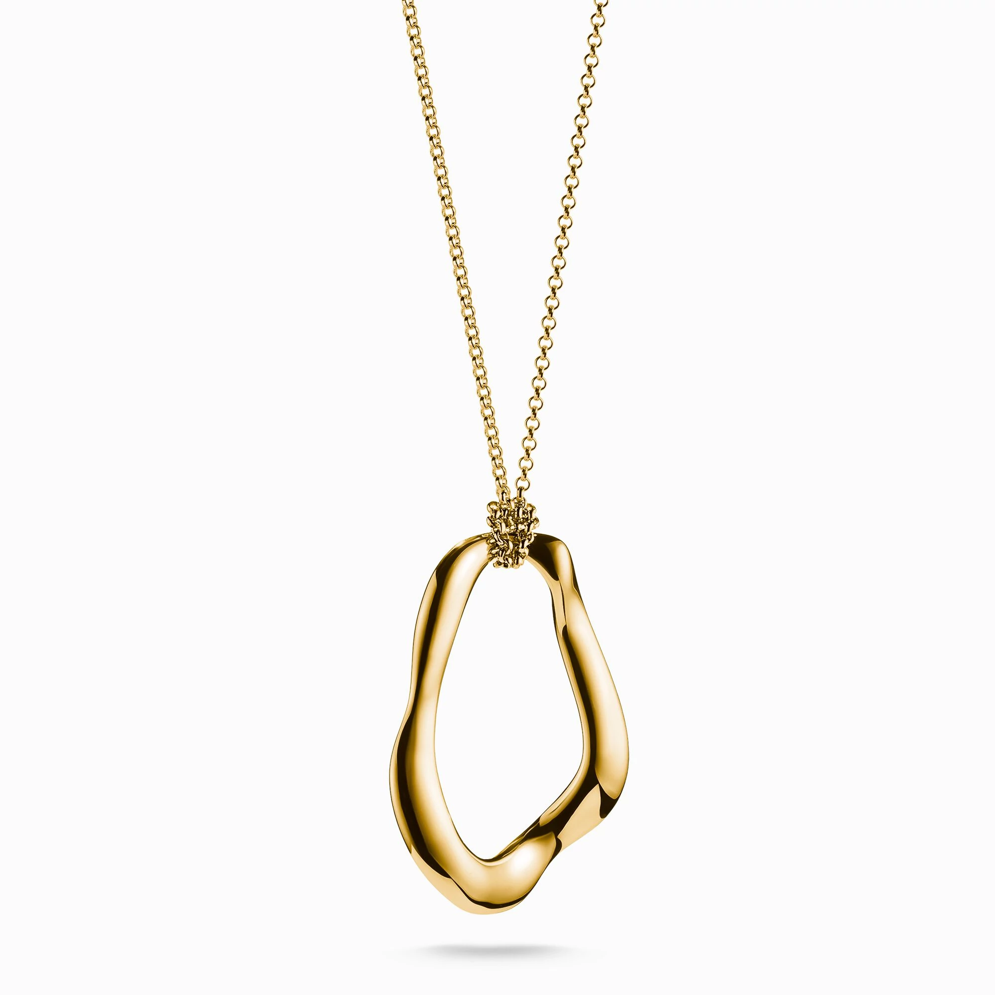 Thomas Sabo sárga arany organikus formájú nyaklánc - KE2319-413-39-L70 - Natural Beauty