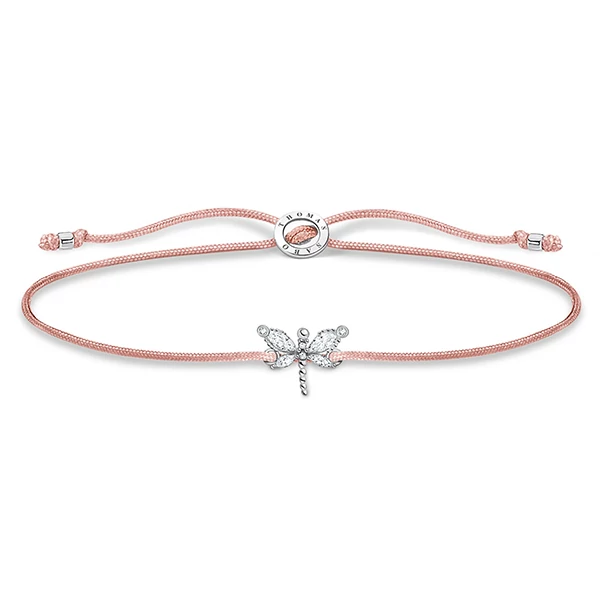 Thomas Sabo csillogó szitakötő textil karkötő - LS118-401-19-L20V