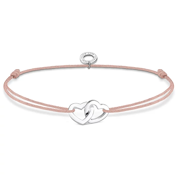 Thomas Sabo dupla szíves textil karkötő - LS121-173-19-L20V