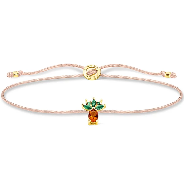 Thomas Sabo ananász textil karkötő - LS129-472-7-L20V