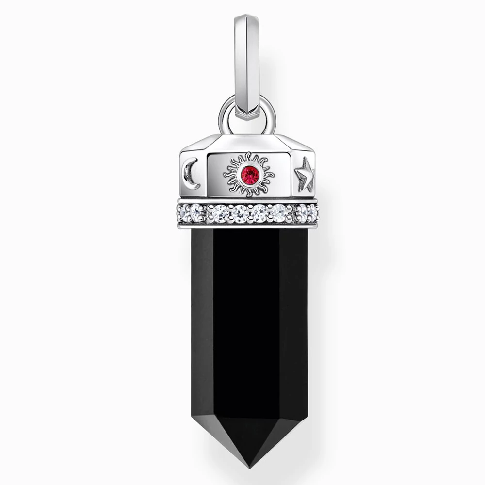 Thomas Sabo ezüst ónix medál - PE955-641-11