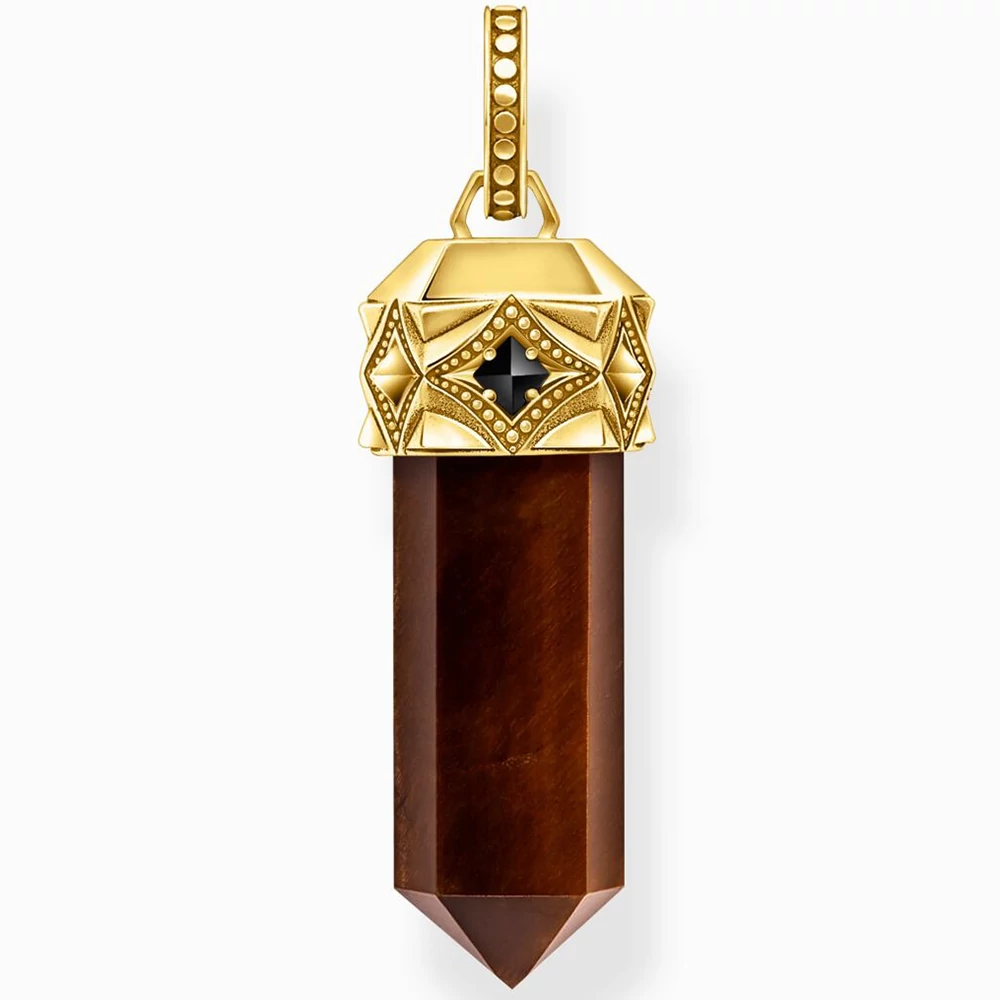 Thomas Sabo Hexagon piros tigrisszem medál - PE964-324-10