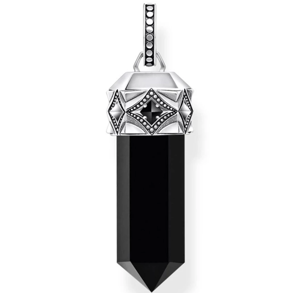 Thomas Sabo Hexagon ónix medál - PE964-641-11